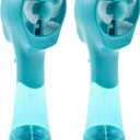 O2COOL 2 Pack Elite Battery Powered Handheld Water Misting Fans (Teal)