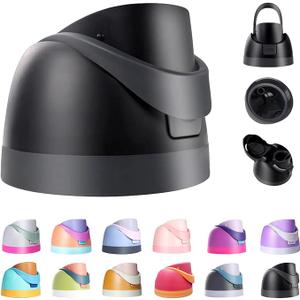 Pmiuccd Replacement Lid for Owala Freesip Water Bottle, One Button Water Bottle Top Lid Compatible with Owala Cap 16oz 24oz 32oz 40oz, BPAFreeBlack