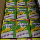Sandwich Zip & Lock Bags, Case of 1200 (24 packs x 50)