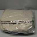 Lifewit Double Laundry Hamper with Lid and Removable Laundry Bags, Large Collapsible 2 Dividers Dirty Clothes Basket with Handles for Bedroom Laundry Room Closet Bathroom College, 136L Beige