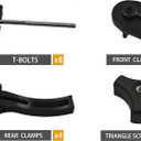 Universal Truck Tonneau Cover Replacement and Accessories Part Kit for Hard Tri-fold & Quad-fold Truck Bed Cover Include Nut, T-Bolt and Tonneau Cover Clamp, Rear Clamp