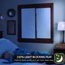 VELIMAX White Blackout Window Film, 100% Light Blocking Window Cover, Opaque Window Cling Vinyl, Privacy Film for Glass Windows, Sun Blocking Window Films Non Adhesive, 23.6in x 78.7in