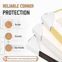 Zipcase 120 Pack Adjustable Cardboard Corner Protectors, Fit 1,1.5 and 2.2 Frames, Corner Protectors for Shipping, Cardboard Packing Corner, Packaging Edge Protector, Cardboard Shipping Corners