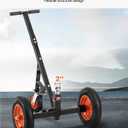 VEVOR Trailer Dolly, 1000lbs Tongue Weight Capacity, Carbon Steel Trailer Mover with 2 inch Ball, 14 inch Pneumatic Tires, Portable Tow Dolly for Moving RV Trailers