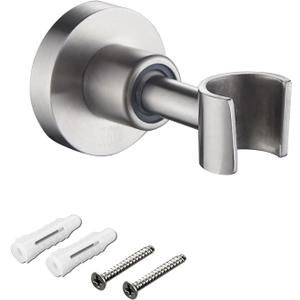 PHASAT Handheld Shower Head Holder Adjustable 304 Stainless Steel Handheld Shower Head Bracket Holder Wall Mount,Shower Wand Holder Brushed Nickel,A13021N