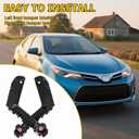 52115-02350 52116-02330 Front Bumper Bracket for Toyota Corolla 2017-2019,Car Pair Left Right Front Bumper Bracket Beam Mount Support Grille Guide Bracket Retainer Replace TO1043131 TO1042131