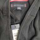 Tommy Hilfiger Men's Long Sleeve Cotton Quarter Zip Pullover Sweater (X-Large, Th Deep Black)