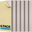 Large Acoustic Panels, 47.2" X 23.6" X 0.35" Soundproof Wall Panel, Self-Adhesive Decorative Sound Proof Panels, High Density Absorbing Acoustic Treatment (Camel, 6 Pack)