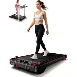 Walking Pad Treadmill, BestGod Incline Under Desk Treadmill 330lbs Capacity, 2.5HP Portable Treadmills for Home, Compact Treadmills Mini Running Machine with Remote Control