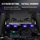 PXN P5 8K Wireless Gaming Controller, Capacitive Joystick, 2.4G PC Controller, Hall Triggers, Dual Vibrators, APP, 4-Macro, 3-Mode(2.4G/BT/SW), for PC,Switch,Android,iOS