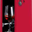 FireNova Magnetic for iPhone 17 Case, Compatible with MagSafe, [Integrated Silicone Camera Control Button] [Camera Protection] Anti-Scratch Microfiber Lining Phone Case, 6.3", Deep Red