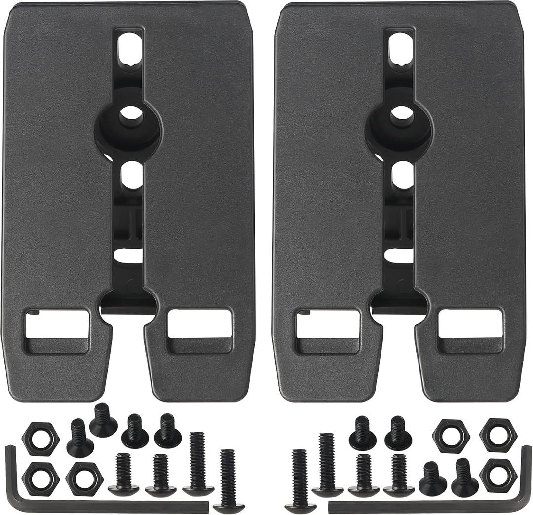 Molle Attachment,3in Molle Adapter Clip for Vests,Holsters,Mag Pouches,Backpacks,Tactical Vest/Belt and More,All Hardware Included-Black