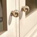 TUNNY 10 Pack Kitchen Cabinet Konbs-Single Hole Champagne Bronze Furniture Hardware Handles Drawer pulls for Kitchen Cabinets Bedroom Cabinet Pulls