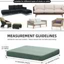 Outdoor Cushion Covers Set,8PCS Patio Furniture Couch Seat Slipcovers, Replacement for Sofa Sectional Chair(CoverOnly)