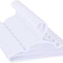80 Pack White Kids Hangers 11.6 Inch - Baby Clothes Hangers for Toddler & Child, Durable Plastic Children's Hangers for Closet, Pants, Coats, Skirts (Non-Slip, Space-Saving)