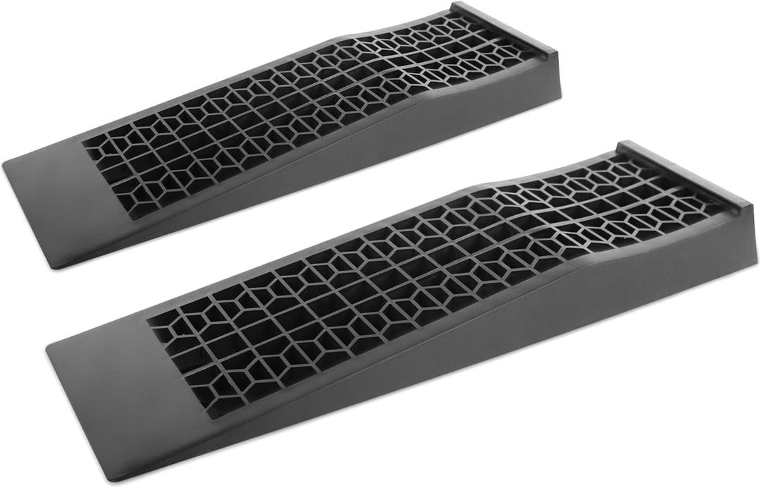 MaxxHaul 50516 4,400 lb. Capacity Low Profile Car Ramps, 2-Count, Black (Pack of 1)
