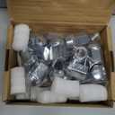 Dynofit M12x1.5 Lug Nuts Compatible with Honda Toyota Ford, Closed End Wheel Nuts for 5 Lug Aftermarket Wheel, 20pcs Chrome 1.38"H 60 Degree Conical Seat for Accord CR-V Tacoma Fusion Focus Escape