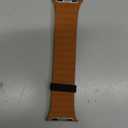 Magnetic Bands Compatible with Apple Watch Band 49/46/45/44/42/41/40/38mm Men Women Silicone Sport Wristband for iWatch Ultra SE Series 11 10 9 8 7 6 5 4 3 (42/44/45/46/49, Grey/Orange)