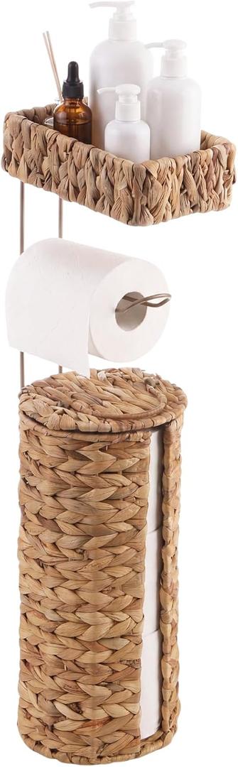 Novabright 1 Pcs Toilet Paper Holder, Woven Freestanding Storage Stand