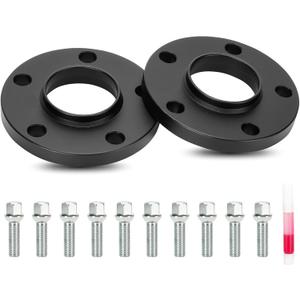 2PCs 5x112mm Hubcentric Wheel Adapters for Audi A4 S4 A5 S5 A6 S6 A7 S7 A8 S8, 14x1.5 Thread (40mm Shank Sphere Seat Type) 66.6mm Bore 12mm Thick Wheel Spacer fits Benz E200 E250 E300 E350 E400