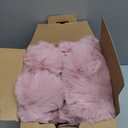 Ultra Soft Cozy Faux Fur Throw Blanket, Fuzzy Plush Thick Bubble Blanket, Oversize Luxury Fluffy Blanket for Couch, Sofa, Bedroom, and Living Room,50x60 Inches,Pink