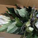 Nearly Natural 6677 Mixed Greens with Spathiphyllum and Vase Decorative Silk Plant, Green,7.5" x 9" x 30"