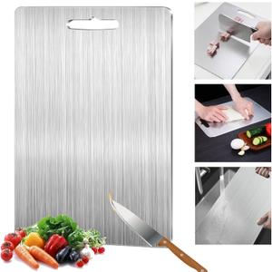 Titanium Cutting Board for Kitchen, Titanium Cutting Board - Dishwasher Safe Double-Sided Food Grade Board,Cutting Boards for Meat Vegetables Fruits (15 * 11 in)