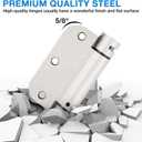 Automatic Self-Closing Door Hinges Satin Nickel 3.5 Inch,Spring Hinges 5/8" Radius Silver Heavy Duty 3 1/2" Hinges for Doors Interior Home,Cardboard Indoor Fire Door Hinges Brushed Nickel 3 Pack KIW