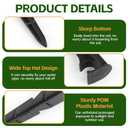 Kalolary 50PCS Drip Irrigation Support Stakes, 1/2 Inch Tubing Hose Holder Plastic Drip Line Tube Hold Stakes 16mm Garden Watering Hose Support Irrigation System for Garden Vegetable Lawn