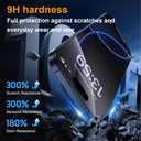 OneFish Privacy Screen Protector for IPhone 16 Pro Anti-Spy Tempered Glass Dust-Free Bubble-Free Anti-Fingerprint 9H Scratch Protection & Hassle-Free Installation Frame [2-Pack]