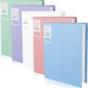 5 Pcs Binder with Plastic Sleeves 8.5 x 11 Portfolio Binder Presentation Book with 30 Pocket Heavy Duty Display 60 Pages Clear Sheet Protectors for Artwork Documents Certificates School Office