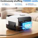 Automatic Card Shuffler, Electric Shuffling Machine for 1-2 Decks, Low Noise, Rechargeable & Portable Shuffler Machine for Poker, UNO, Blackjack