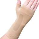 OrthoSleeve WS6 Compression Wrist Sleeve/Carpal Tunnel Wrist Brace, Supports Pain and Strain and Fatigue, Medium, Natural 