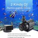 Hygger 1060GPH Quiet Submersible and External 24V Water Pump, with Controller (30%-100% Settings), Powerful Return Pump for Fish Tanks, Aquariums, Ponds, Fountains, Sump, Hydroponics (33W, 13.1ft)