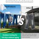 Retractable Portable Clothesline for Travel - Holds 30 lbs Without Sagging3-12Ft Adjustablewith 12 Clothes ClipsOutdoor Camping Essentials (Silvery)