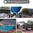 Shade Cloth - Garden Shade Mesh Netting with Grommets Outdoor Sun Shade Cover for Pergola Patio Plants Greenhouse Chicken Coop Black Shading Rate 70% -90% (6X3FT)