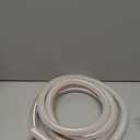 Soft Braided PVC Tubing - 1/2" x 3/4" OD High Pressure Clear Flexible PVC Tube Reinforced Vinyl Hose for Water, Oil with 2pcs Hose Clamps (10Ft)