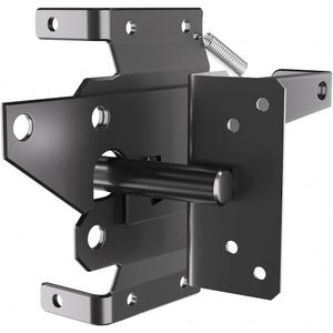 Self-Locking Gate Gate Latches for Wooden Fences Fence gate Latch for gate PVC Fence Black Carbon Steel Material