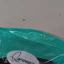 50PCS Black Hair Ties for Women, Cotton Seamless Hair Bands, Elastic Ponytail Holders, No Damage for Thick Hair, 2 Inch in Diameter, by Qarwayoc