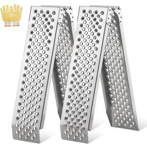 LEMNISCATE Loading Ramps for Pickup Trucks, 2PCS, Portable Aluminum Ramps, 1500lbs Capacity, Truck Ramp for Lawn Mower, Motorcycle, Dirt Bike, Carts, 63''L x 8.5''W