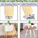 Sopicoz Table Legs 16 inch Wood Furniture Legs for Coffee Table End Table Mid-Century Modern DIY Furniture Tapered Natural Threaded M8 Hanger Bolts Pack of 4