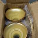 HBlife 3 PCS Gold Cake Stand Set (8"/10"/12" Plate) for 6-10 Inch Cakes, Dessert Table Display Set, Cupcake Stand for Party, Wedding, Birthday, Baby Shower, Anniversary (Metal)