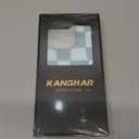 KANGHAR Compatible with iPhone 16 Pro Case, Silicone Checkered Cute Pattern, Camera Protection Soft Slim Matte Phone Case for Girls Women -Black