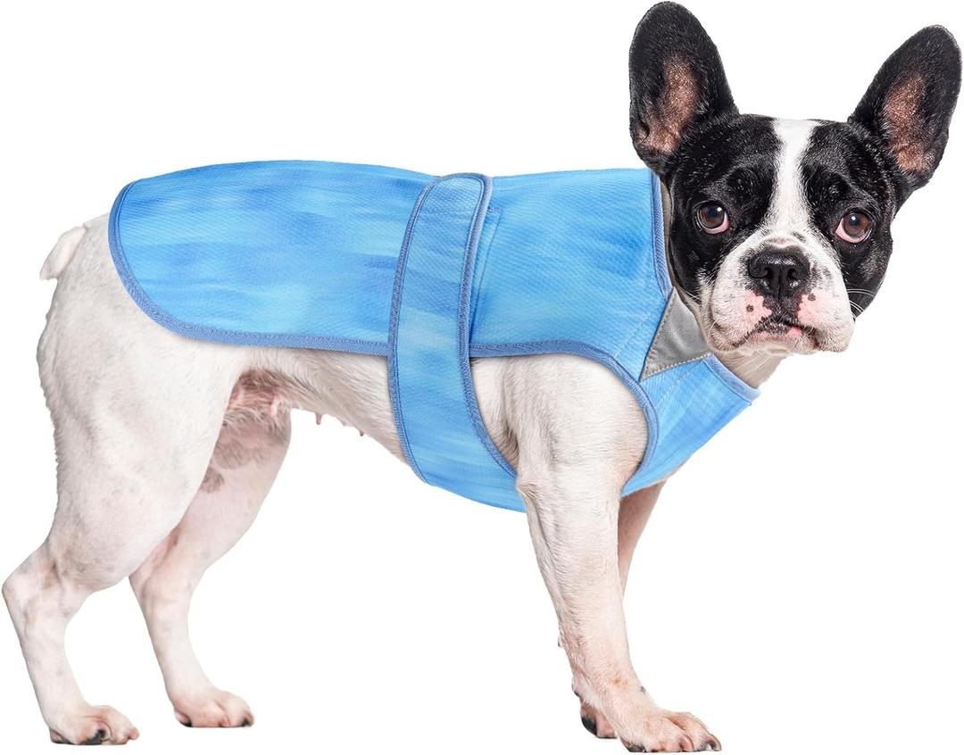 Summer Dog Cooling Vest - Lightweight Dog Cooling Jacket, Breathable Shirt for Walking, Outdoor Hunting Training and Camping (L)