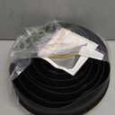 Papillon Garage Door Bottom Seal Strip, Weatherproof EPDM Rubber Threshold, Fits All Standard Doors, Easy for DIY Homeowners, No Adhesive (10Ft, Black)