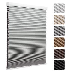 MYshade Cordless Blackout Cellular Shades, 1.5" Honeycomb Window Blinds for Bedroom & Nursery, Thermal Insulated, Noise Reducing, Privacy Shades, Inside or Outside Mount (27" W x 50" H, Grey)