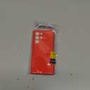 LoeoeL for Samsung Galaxy S22 Ultra Phone Case Silicone, Minimalist Ultra Thin Slim Soft Rubber Gel Solid Color Matte TPU Cute Case for Women Men, Girly Plain Aesthetic Design & Camera Cover, Red