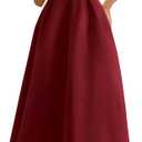 PRETTYGARDEN Cocktail Dresses for Women 2026 Summer Formal Elegant Tube Top Strapless Spring Wedding Guest Party Midi Dress, L