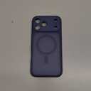 CANSHN Magnetic Compatible with iPhone 17 Pro Case, Upgraded [Full Camera Protection] [Compatible with Magsafe] [Translucent Matte] Shockproof Protective Phone Cover 6.3 Inch - Deep Blue