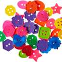Roylco Inc. Bright Buttons, 1 Pound, Assorted
